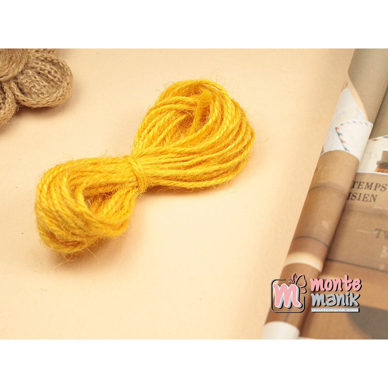 Jual 5 Yards Tali Goni Kuning Tua 2 mm (TLC13) Montemanik Craft ...
