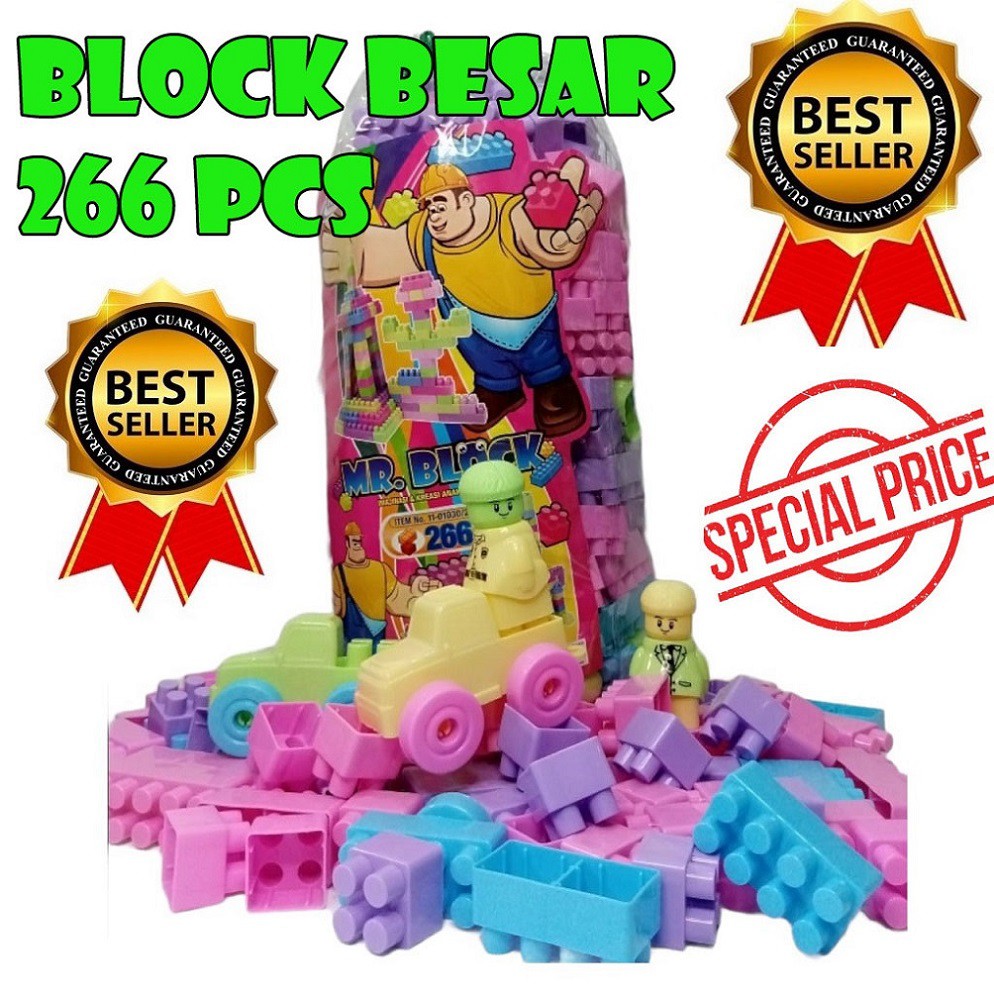 Jual MAINAN BLOCK SUSUN EDUKASI ANAK MAINAN BALOK - MAINAN EDUKASI MR ...
