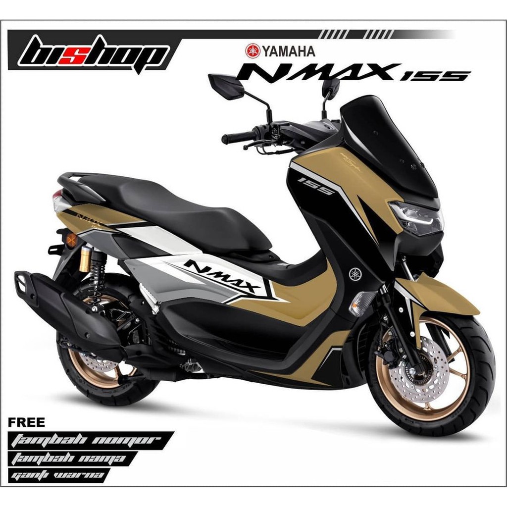 Jual Sticker decal full body Yamaha Nmax Hitam SIlver Coklat | Shopee ...