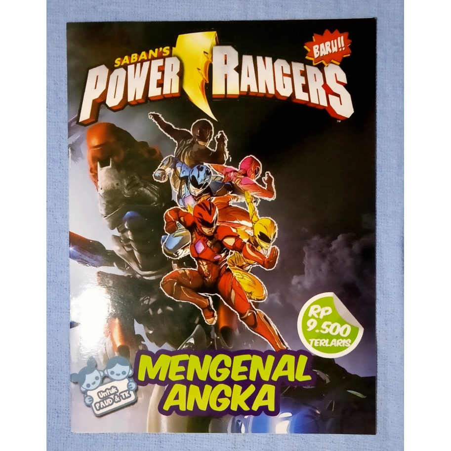 Jual Buku TK dan PAUD Mewarnai Power Ranger Sambil Mengenal Angka ...