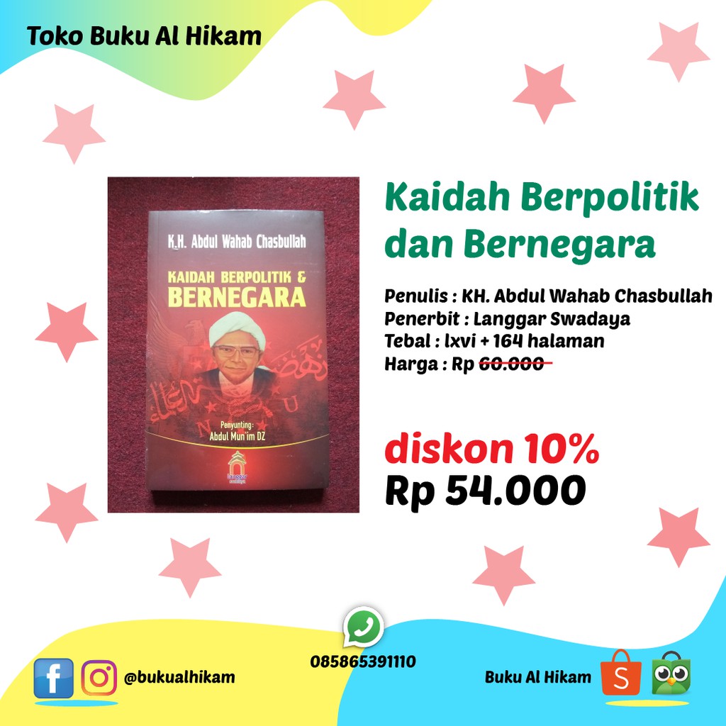 Jual Kaidah Berpolitik Dan Bernegara - KH Abdul Wahab Chasbullah ...