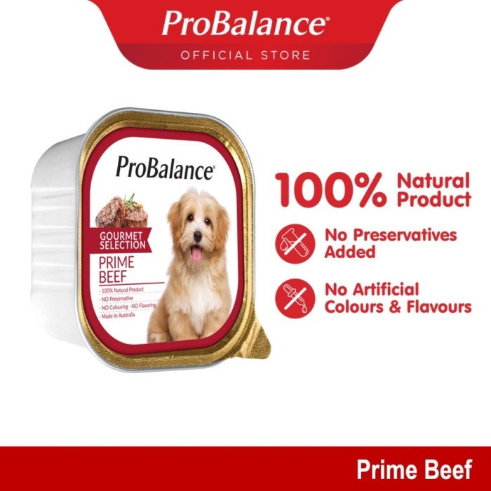 Jual ProBalance Prime Beef 100gr - Makanan Basah Anjing PSIID10 ...