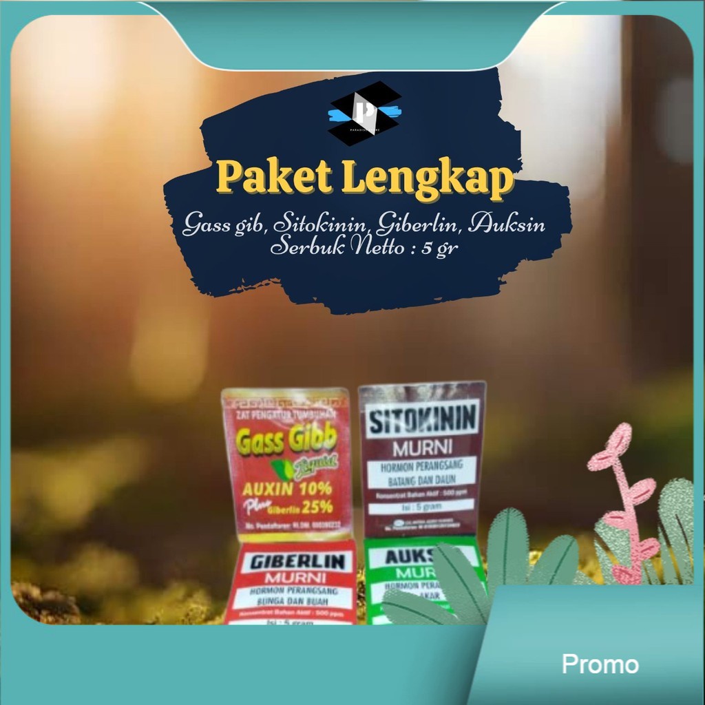 Jual Pupuk Zpt Hormon Sachet Giberlin/Auksin/Gasgibb/Sitokinin - Pupuk ...