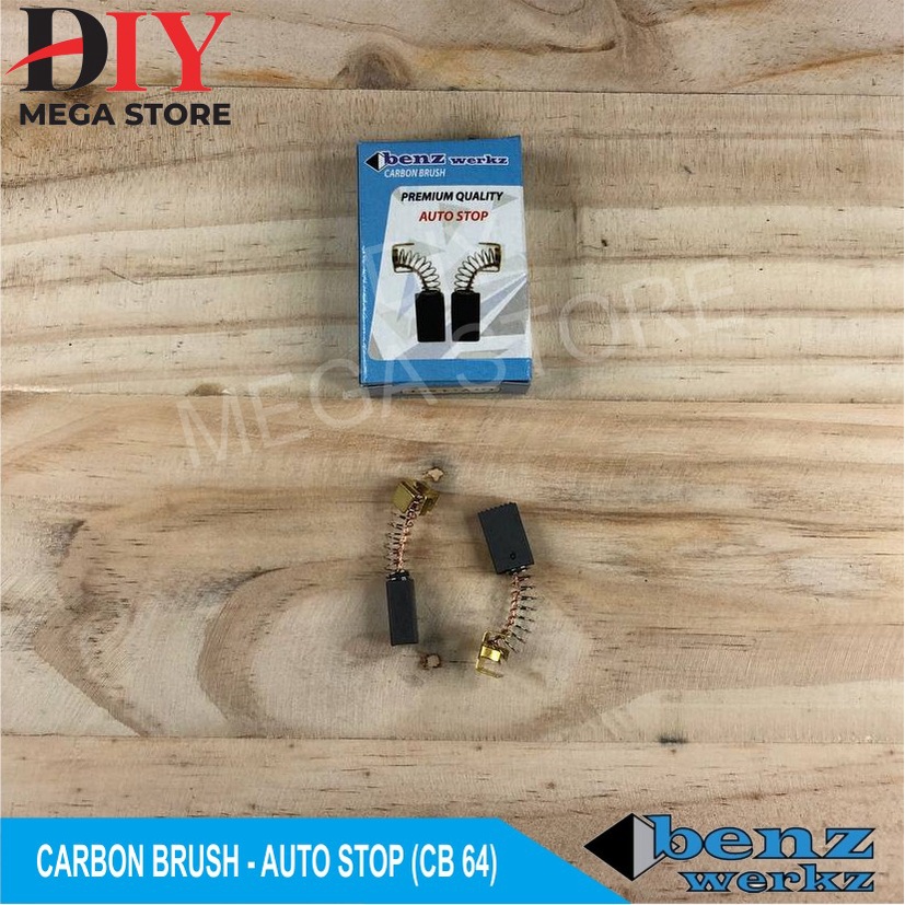 Jual Carbon brush double auto stop CB 64 arang spul mesin jigsaw makita ...
