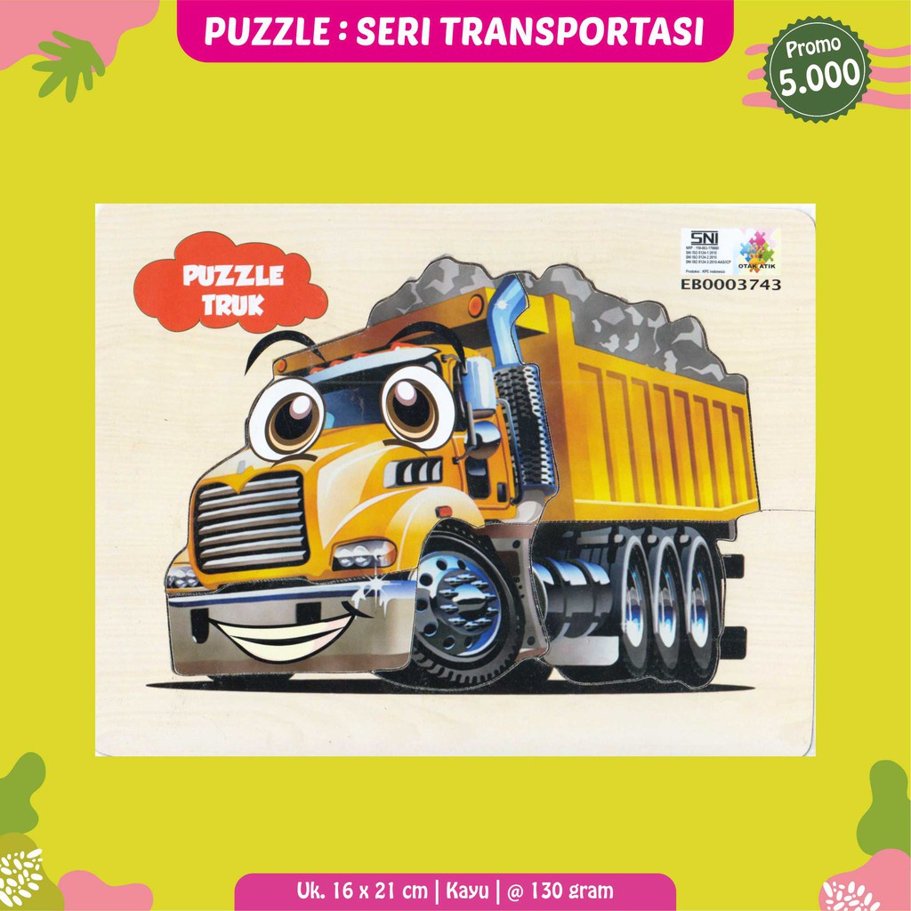 Jual Puzzle Edukasi Anak / Puzzle Kayu / Puzzle Anak : Transportasi ...