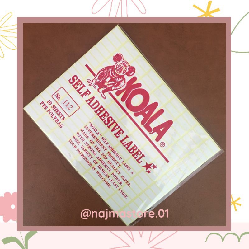 Jual Kertas Sticker Label Koala No 112 (1 Pak) | Shopee Indonesia