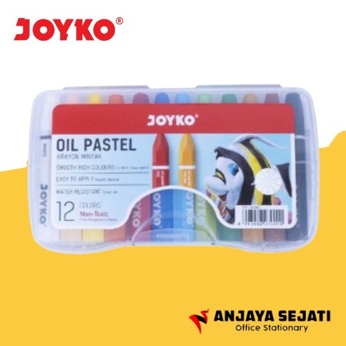 Jual Crayon Joyko Oil Pastel 12 Warna Shopee Indonesia