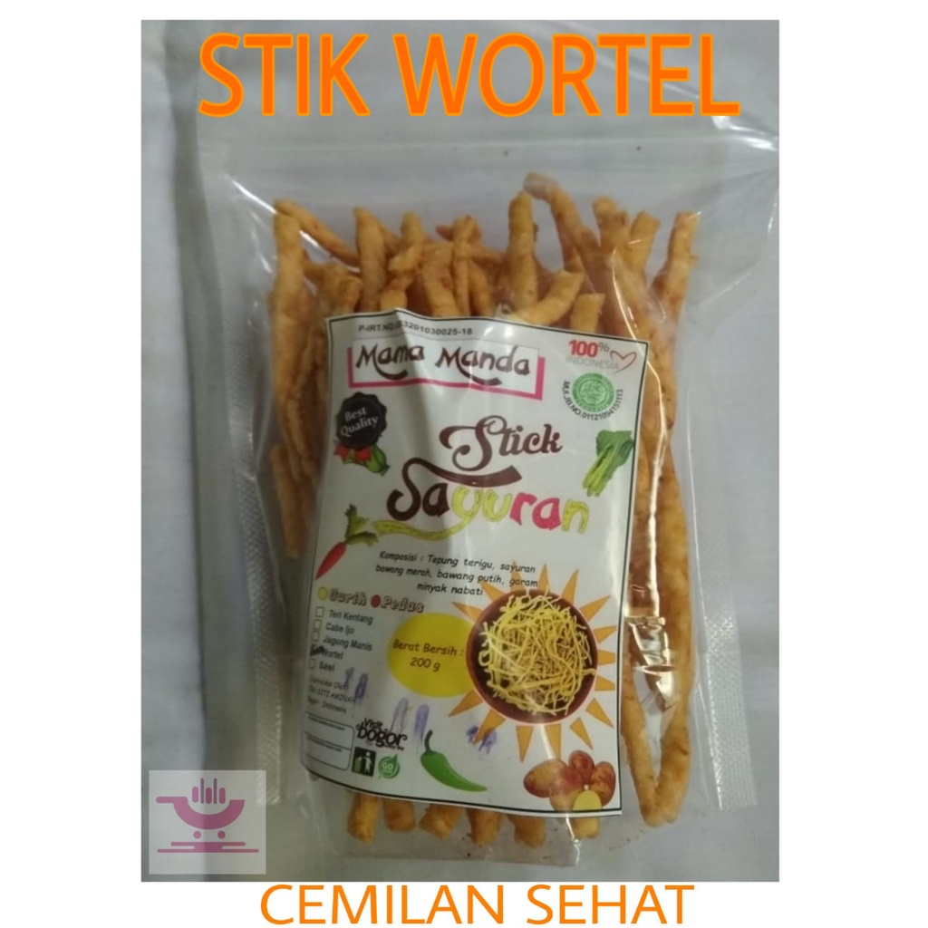 Jual Stik Wortel Cemilan Sehat Keripik Sayur Khas Bogor Shopee Indonesia