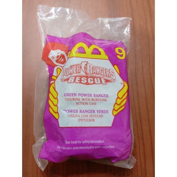 Jual McD Happy Meal Power Rangers Rescue #9 Green Power Ranger | Shopee ...