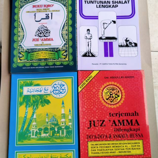 Jual Satu Paket Buku Risalah Tuntunan Sholat Lengkap Terjemah Juz Amma Turutan Iqro Shopee