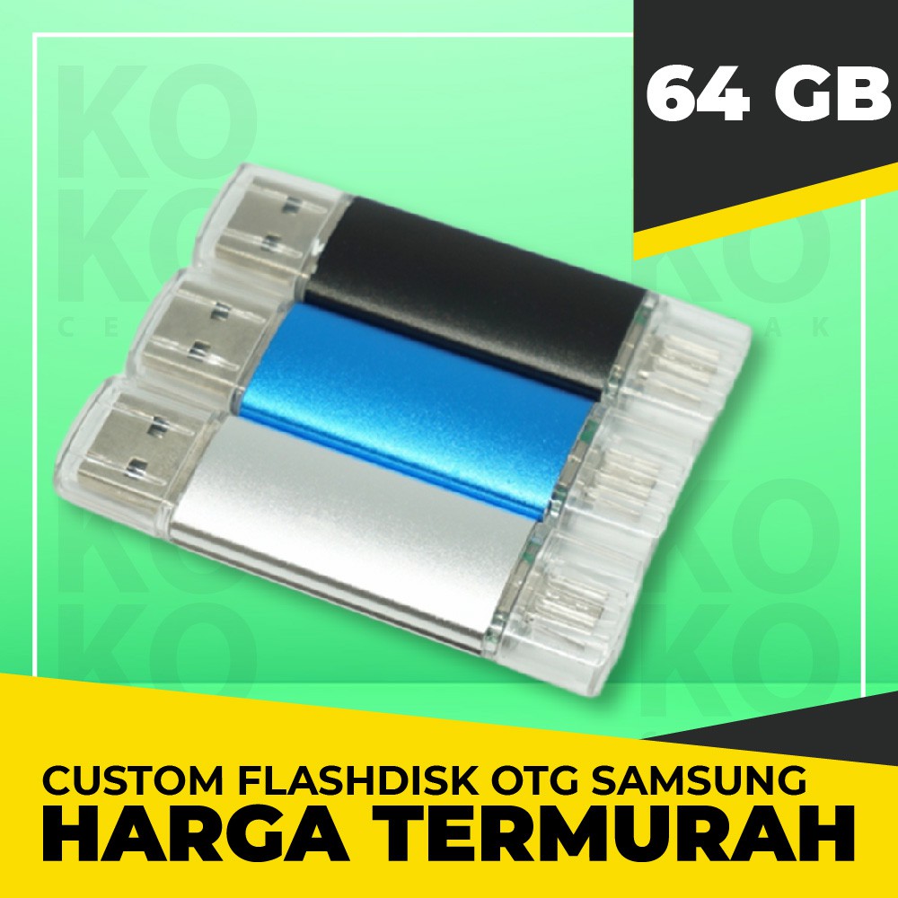 Jual Flashdisk OTG BESI 64 GB Custom - FLASHDISK BESI - USB BESI Custom ...