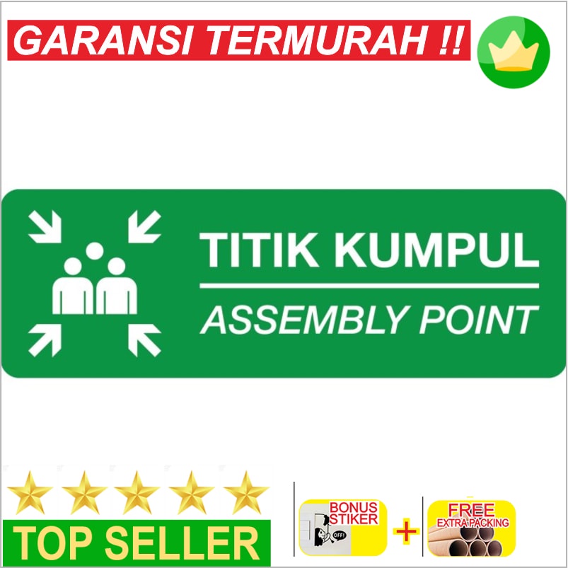 Jual Murah RAMBU TITIK KUMPUL - 10X30CM SIGNAGE Elegan | Shopee Indonesia