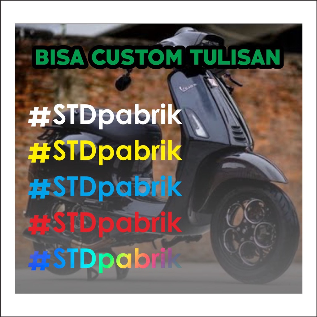 Jual Stiker Custom Std Pabrik Asmarakacau Cutting Sticker Shopee