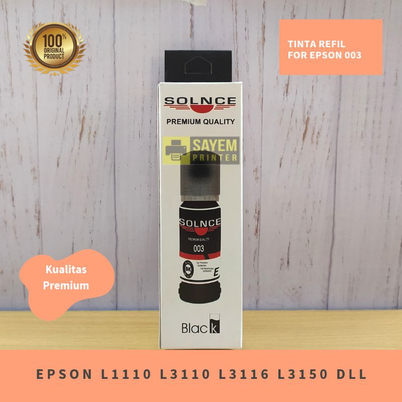 Jual Tinta 3ps0n 003 L3110 L1110 L3150 Solnce Original Premium | Shopee ...