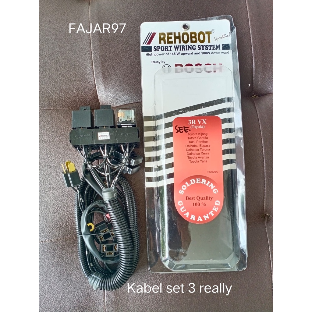 Jual Kabel Relay Rellay Rally Set Lampu Head Lamp H Bosch Relay