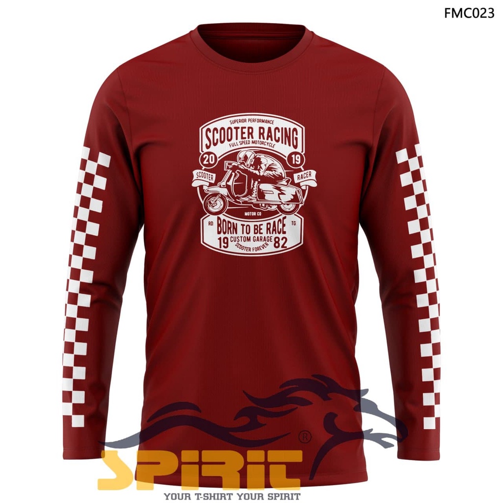 Jual baju scooter racing lengan panjang pria premium distro all color ...