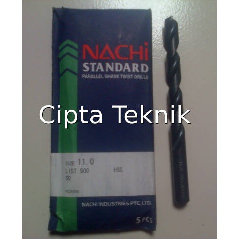 Jual Mata Bor Nachi 11mm Matabor Nachi Asli 11 mm Lurus Parallel Shank ...
