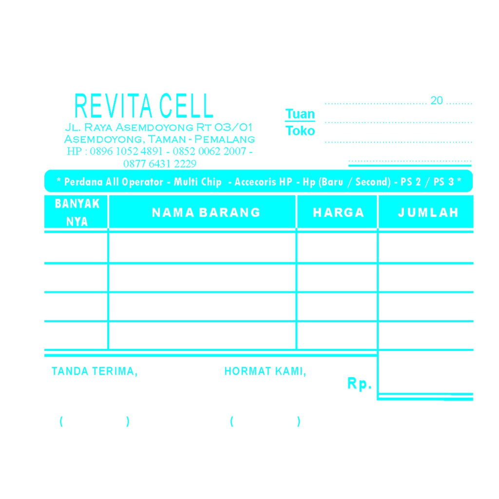 Jual Cetak Nota NCR - 4 Ply/Rangkap + Porporasi Murah Hemat | Shopee ...