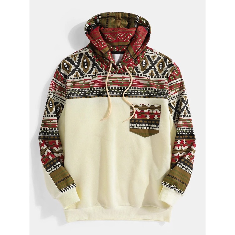 Patchwork hoodies newchic outlet