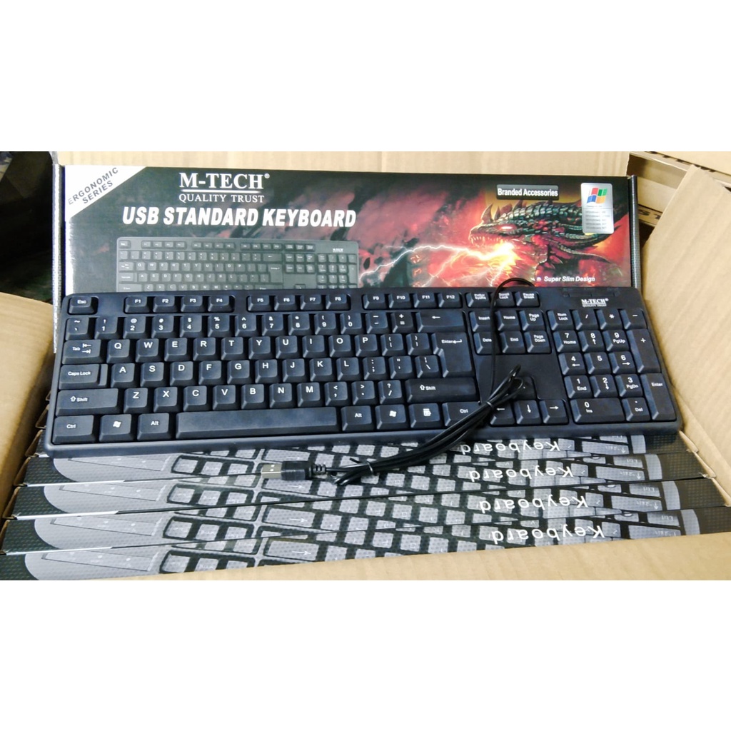 Jual Keyboard M-TECH STK-01 Hitam dan Mouse m-tech | Shopee Indonesia