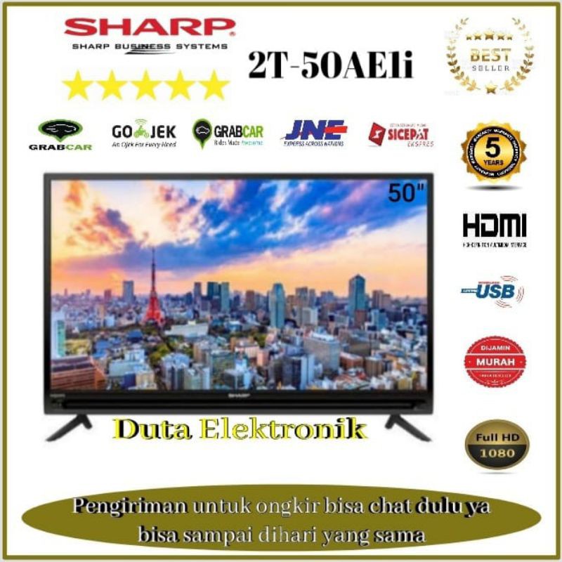 Jual LED TV Sharp 50inch 2TC50AE1i Smart Tv Garansi Resmi Shopee