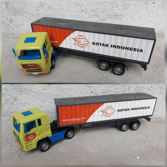 Jual mainan truk kontainer - mobil trailer anak edukatif - edukasi ...