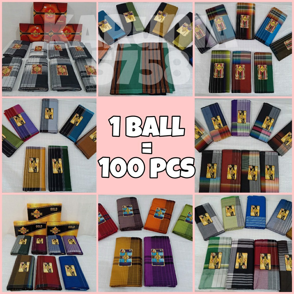 Sarung Wadimor Klir Khusus 1 BALL isi 100 Pcs ( MOTIF TERBARU DAN PREMIUM )