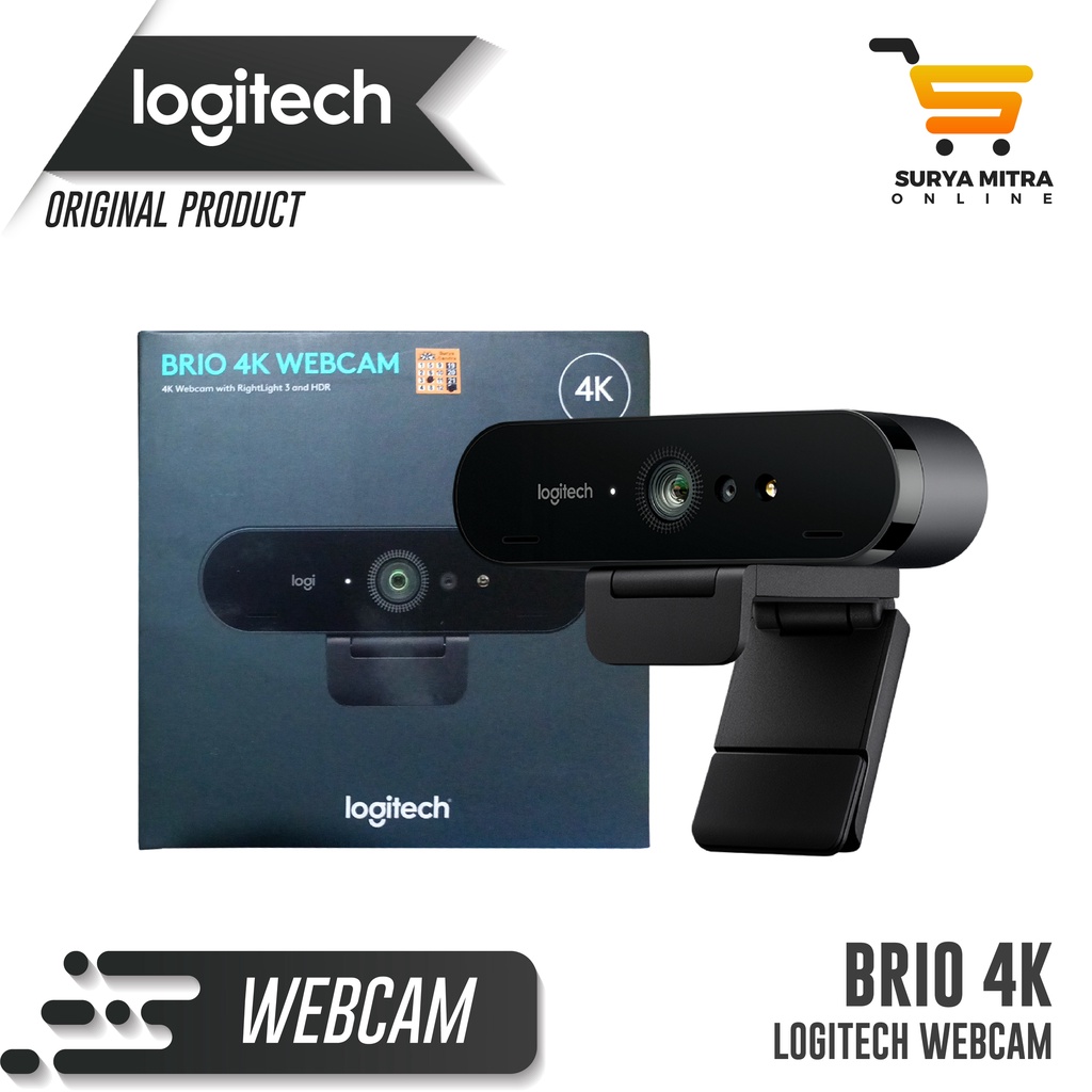 Logitech BRIO 4K Ultra HD webcam with RightLight™ 3 with HDR