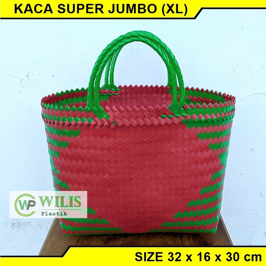 Jual Tas Anyaman Plastik Kaca Super Jumbo Xl Tas Parcel Sembako Hampers Shopee Indonesia 9749