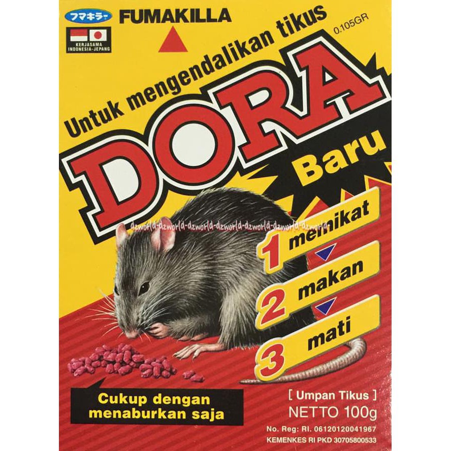 Jual Racun Tikus Dora Fumakilla 100 Gr Shopee Indonesia 1087