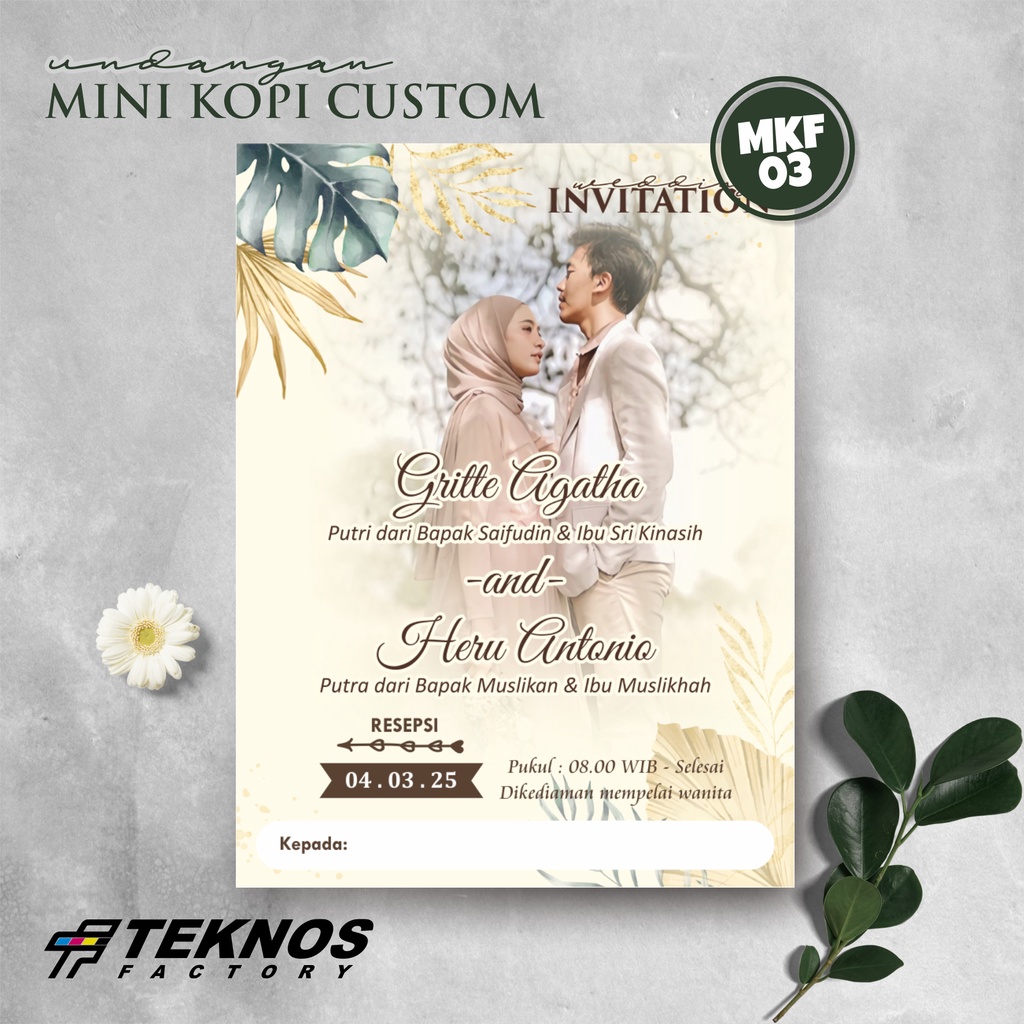 Jual UNDANGAN MINI KOPI MURAH - UNDANGAN UNIK MINIMALIS - UNDANGAN NASI ...