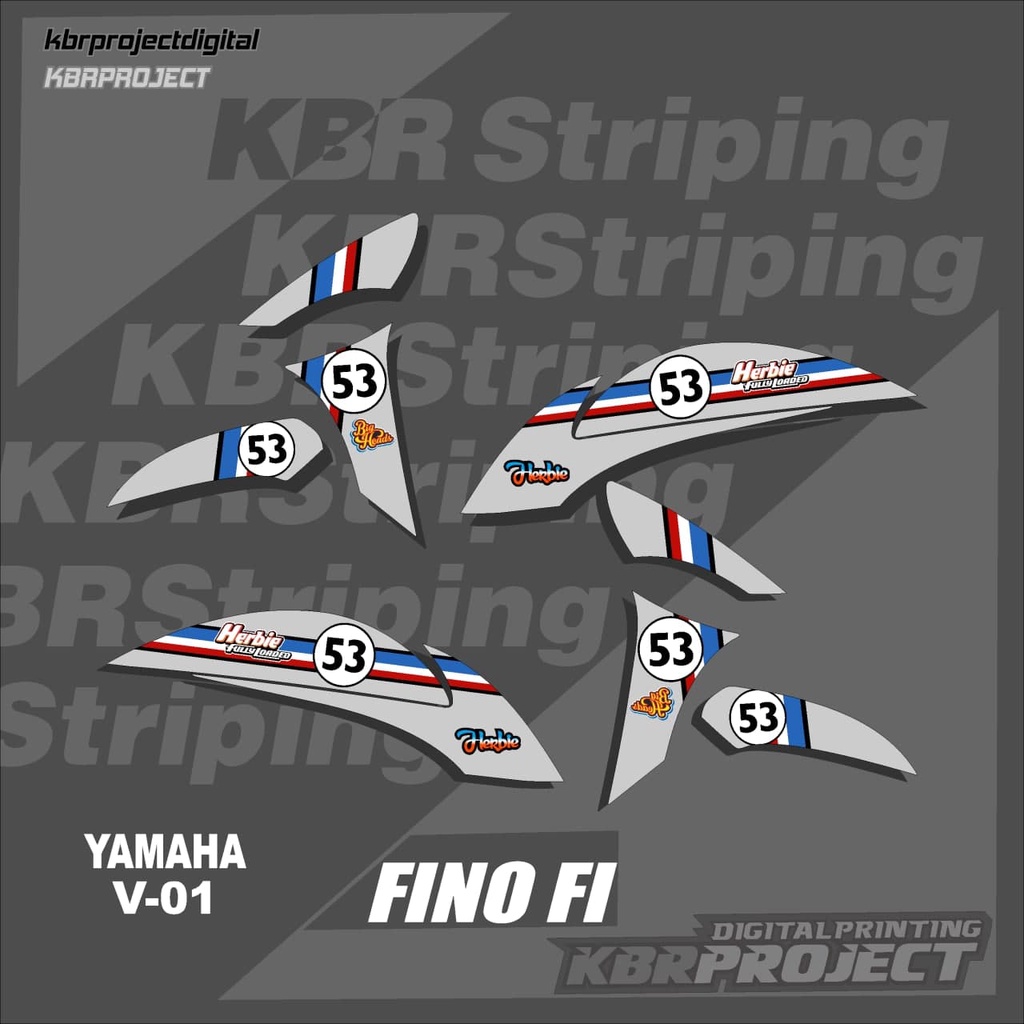 Jual [COD] Stiker FINO FI striping FINO FI motor HONDA motor sticker ...