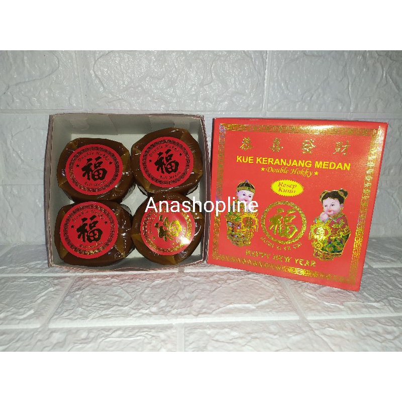 Jual Kue Keranjang Medan Double Hokky isi 4 / dodol cina / rice cake ...