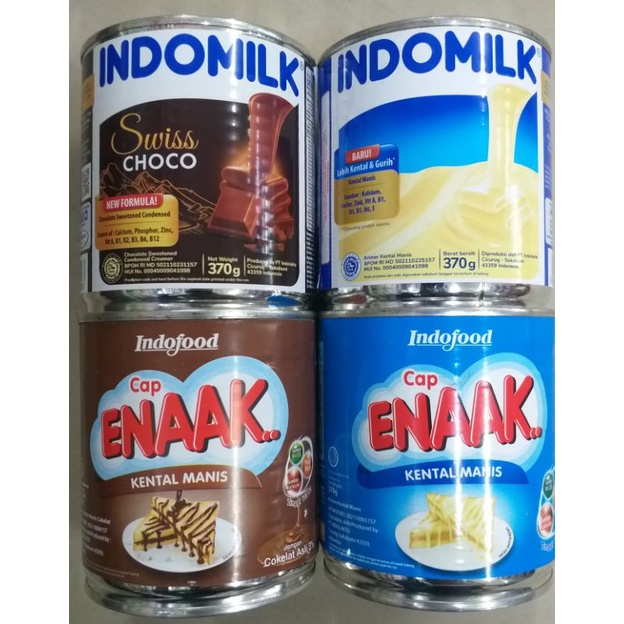 Jual Susu Kental Manis Krimer Kental Manis Cap Enak And Indomilk 370gr