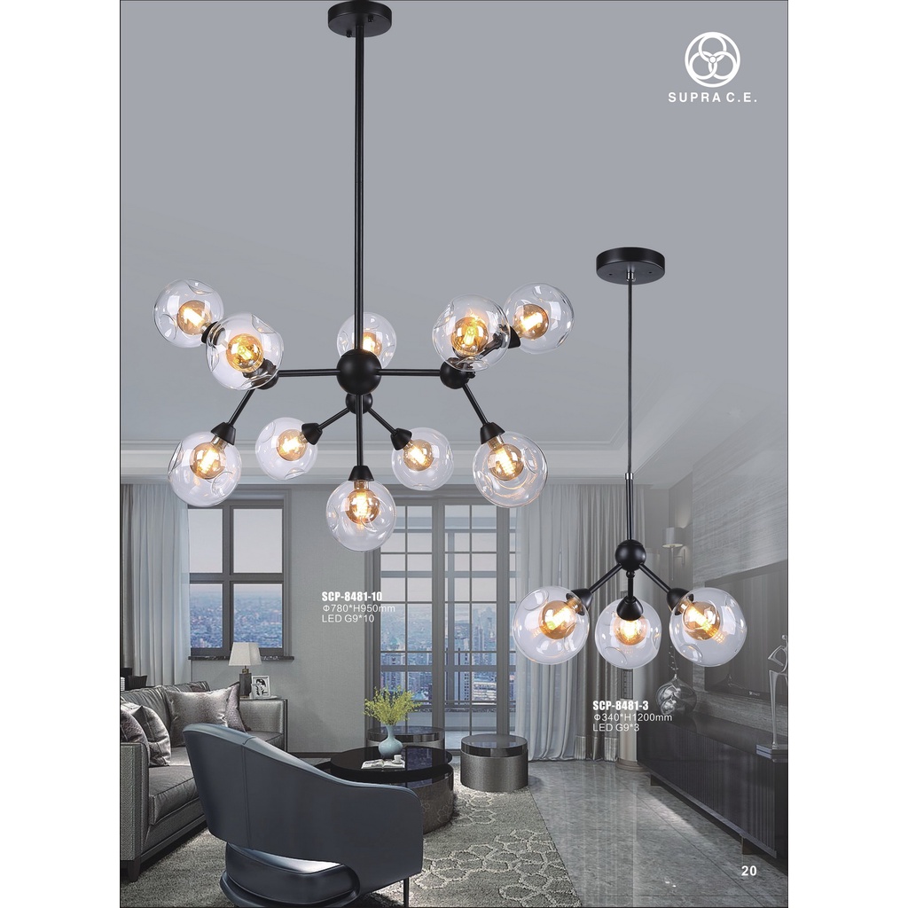 Jual Lampu Gantung Model Ranting Bola Minimalis Industrial Ruang Tamu ...