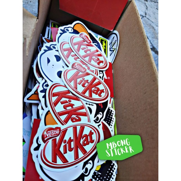 Jual Sticker aesthetic stiker pemanis bijian KITKAT | Shopee Indonesia