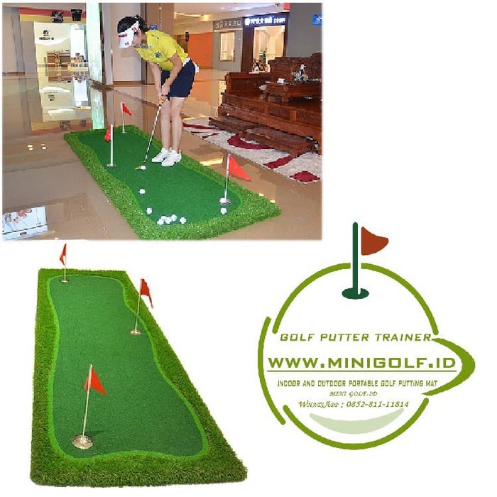 Jual promo!!! promo!!! mini golfminiPutting green portable ukuran 3m