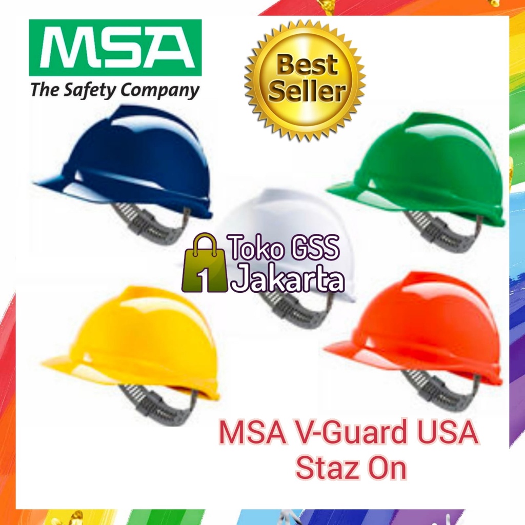 Jual SAFETY HELMET MSA USA VGARD Staz On Suspension ORIGINAL Shopee