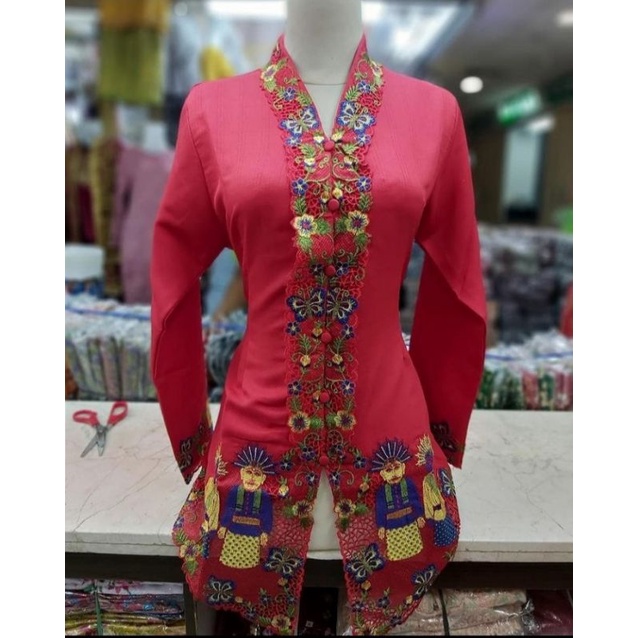 Jual Kebaya Encim Ondel-Ondel/Kebaya None/Kebaya Betawi | Shopee Indonesia