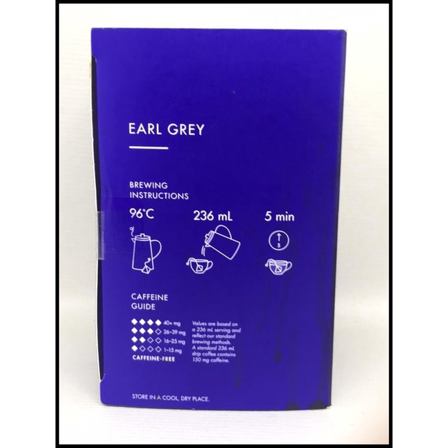 Jual Starbucks Teavana Original Earl Grey Tea Bag Teh Celup Isi 12