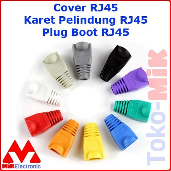 Jual COVER RJ45 KARET PELINDUNG RJ45 PLUG BOOT RJ45 | Shopee Indonesia