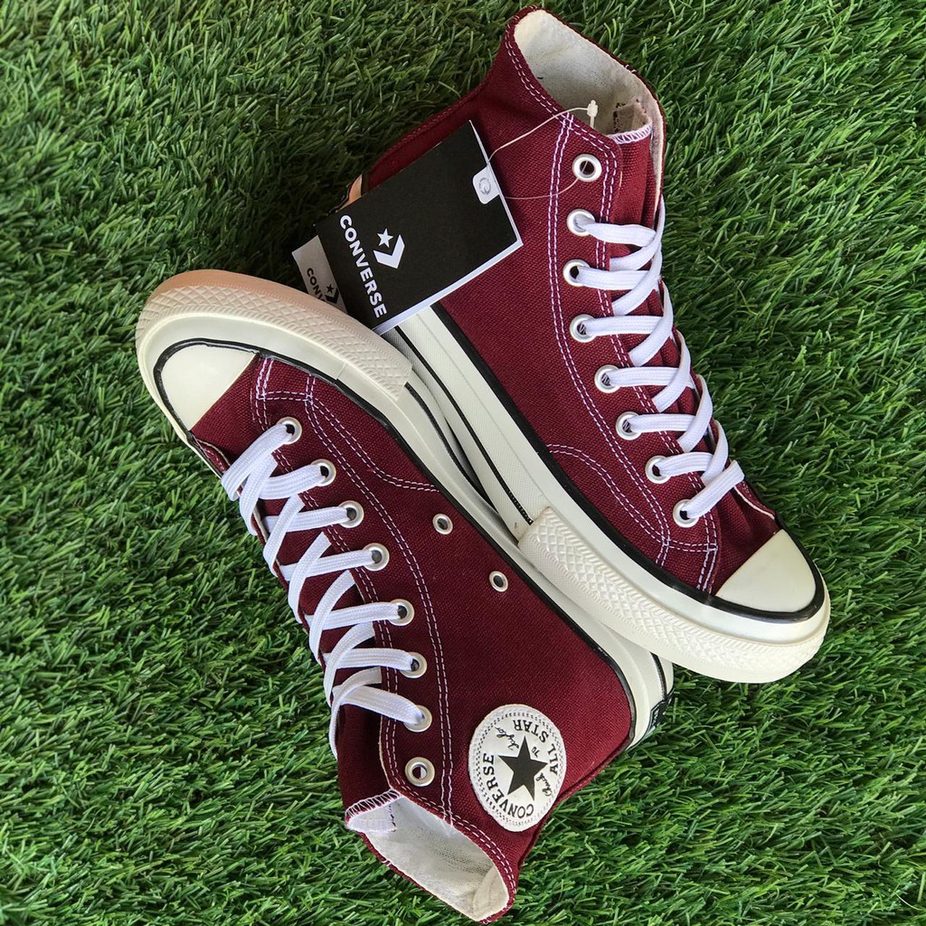 Converse merah 2025 maroon high