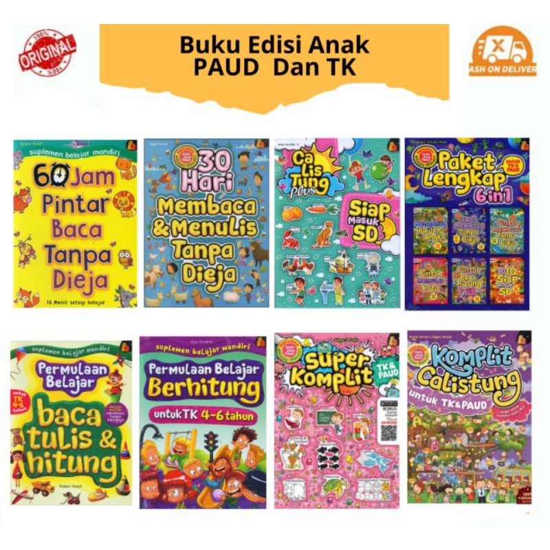 Jual Buku Belajar Anak PAUD & TK : Super Komplit Calistung Plus Siap ...