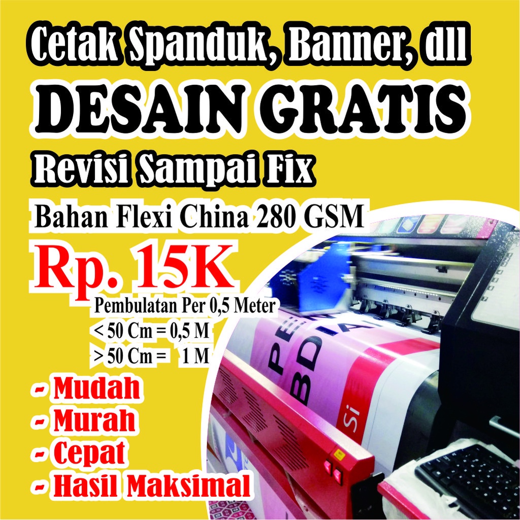 Jual Cetak Spanduk / Cetak Backdrop / Cetak Banner /Cetak Spanduk Free ...