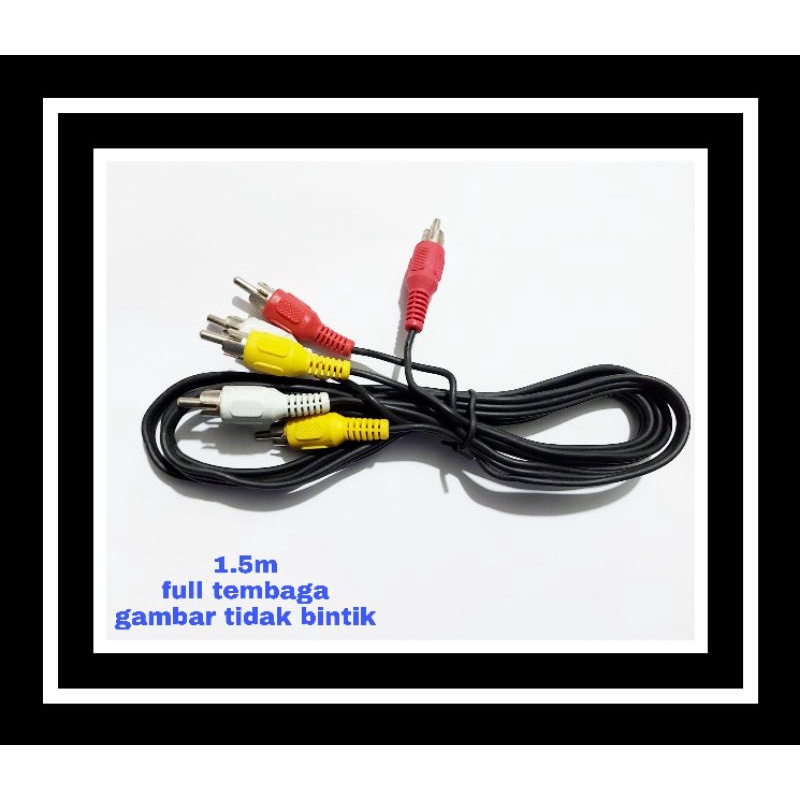 Jual Kabel AV Rca 3 jalur 1.5M | Shopee Indonesia