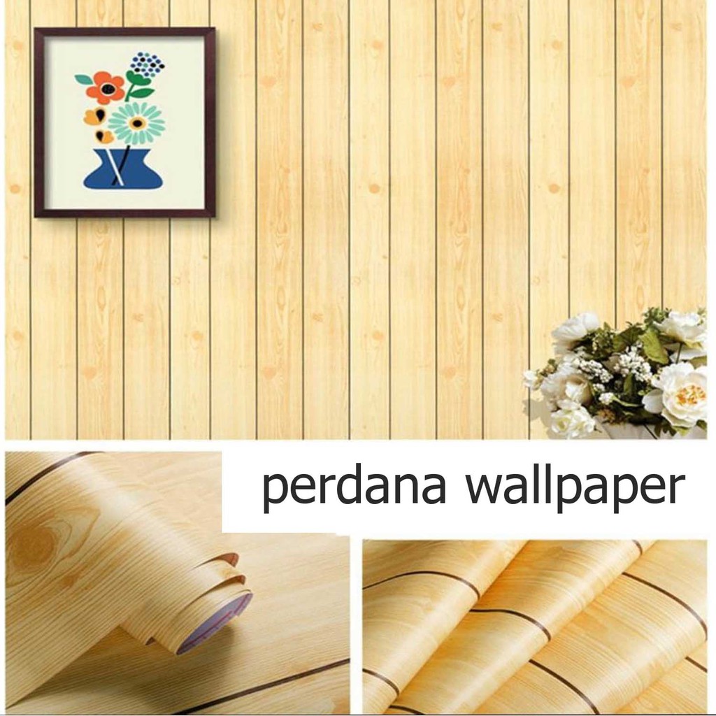 Jual Stiker Dingding Walpeper Kayu Tua Garis Anti Air Uk Cm X M