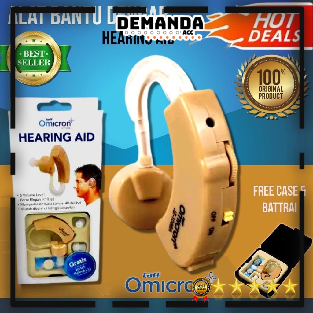 Jual Alat Bantu Dengar Orang Tua Hearing Aid Aids Kit Behind The Ear ...