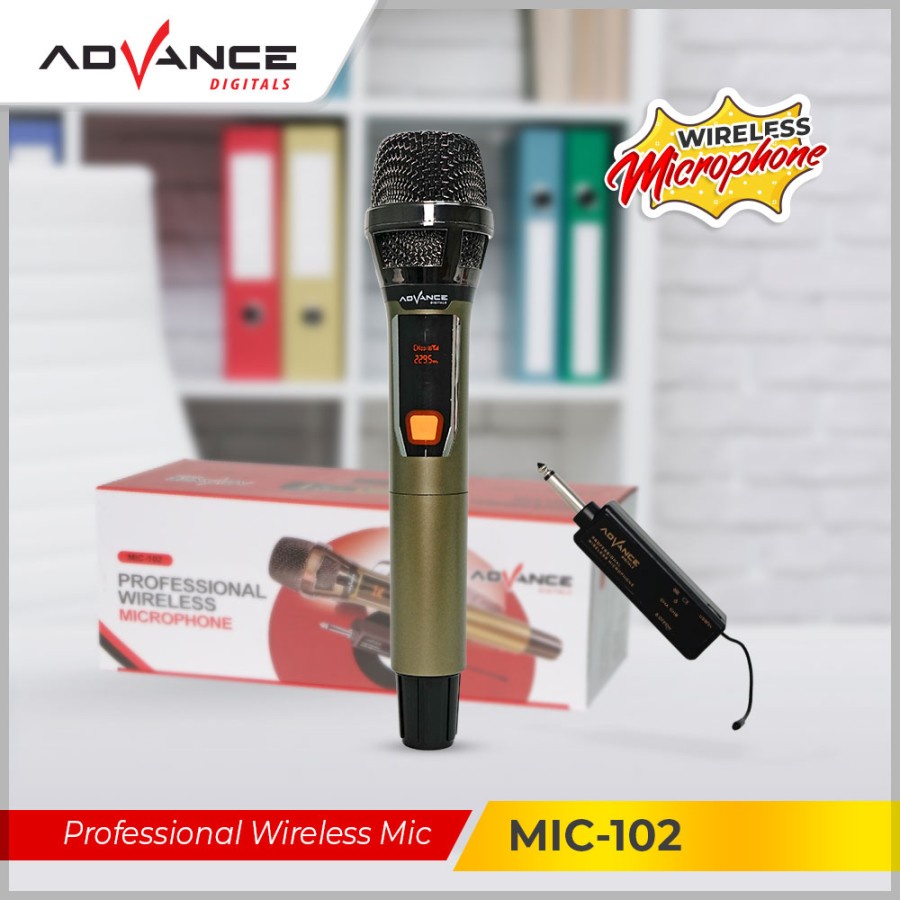 Jual Mic Wireless Advance 102 Microphone 102 tanpa kabel Shopee