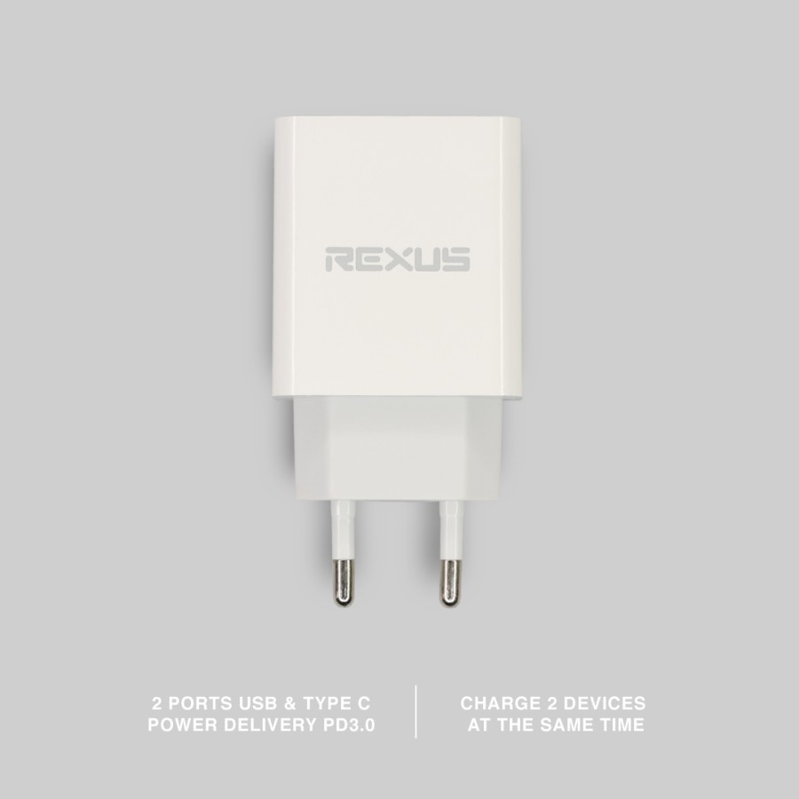 Jual Rexus PA85 Qualcom Quick Charger USB 3.0 With Port Type C 20W ...
