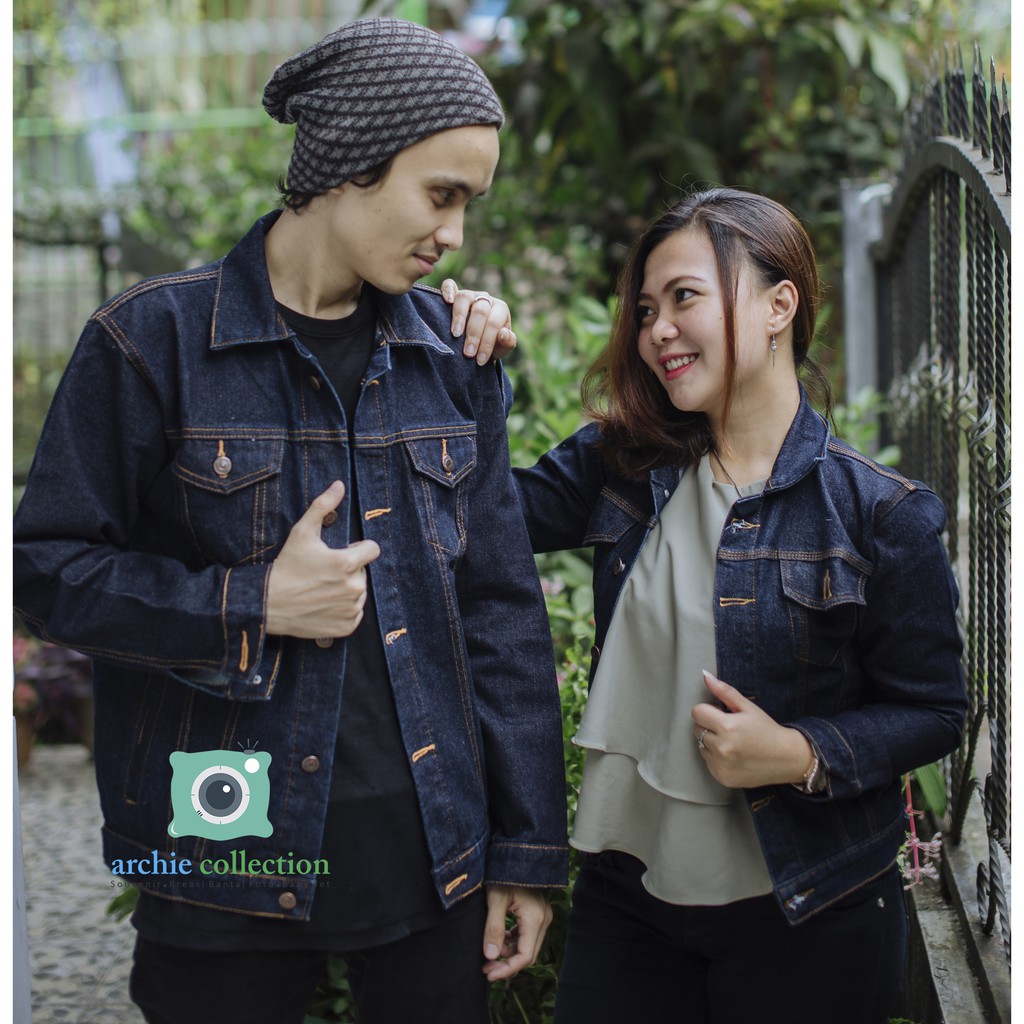 Jaket hot sale denim couple